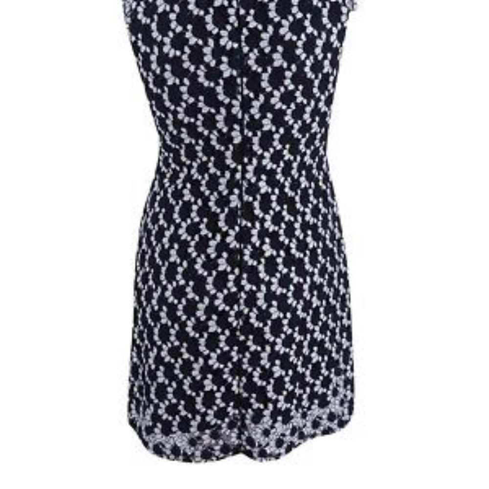 Tommy Hilfiger Two-Tone Lace High-Neck Dress - Picture 4 of 8